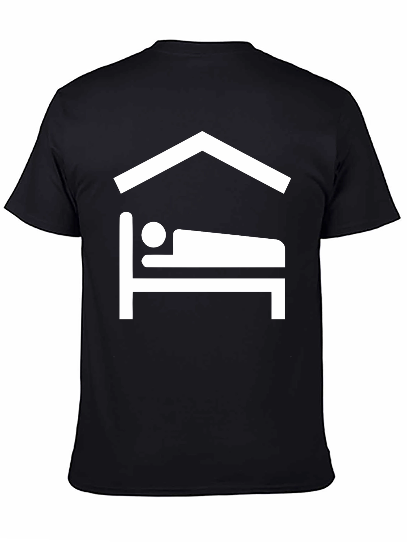 Comfort Sleep Tee - Black Graphic T-Shirt