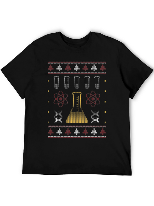 Science Ugly Sweater T-Shirt - Holiday Fun!
