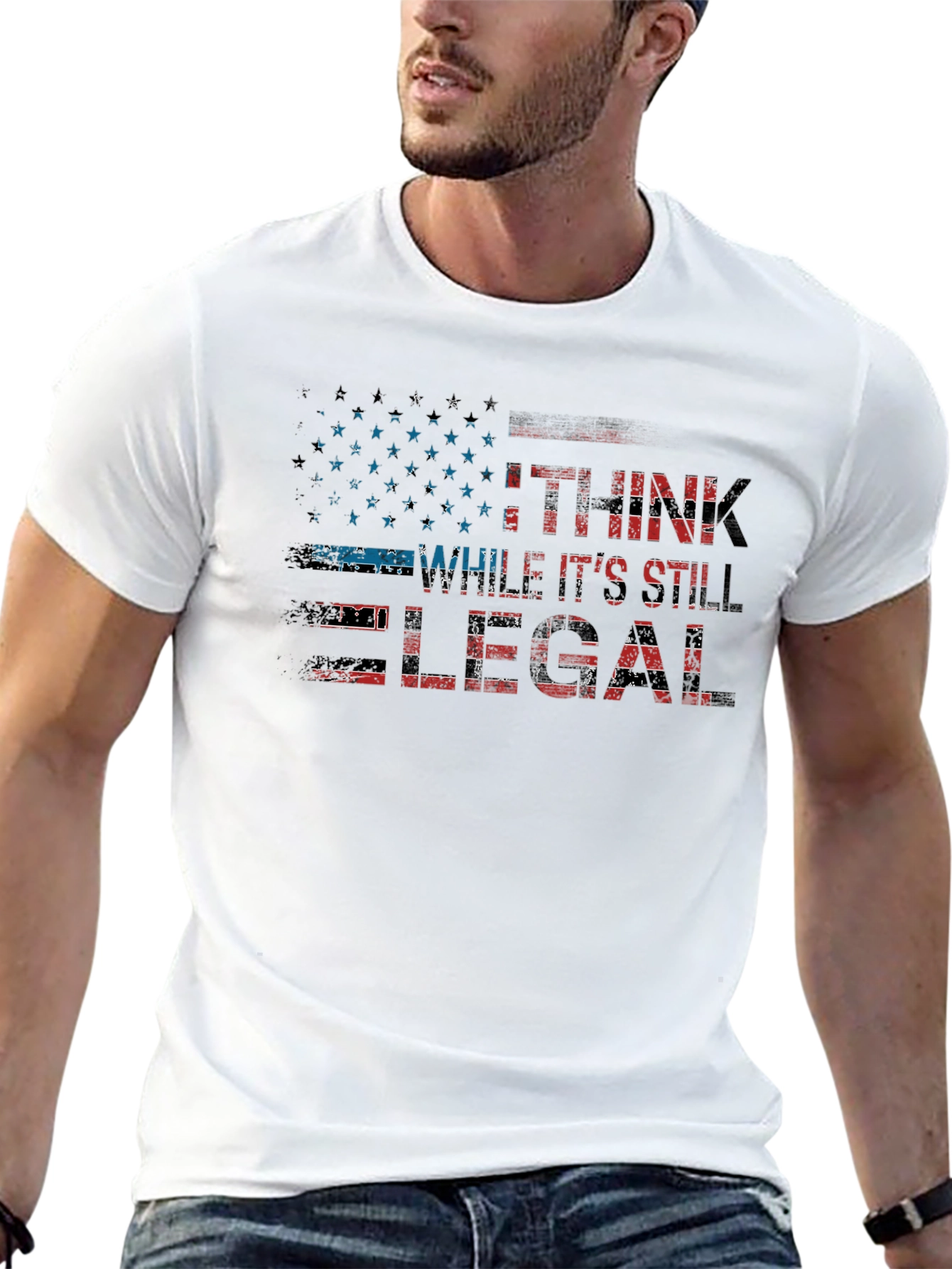 I Think While Its Still Legal Mens T-Shirt