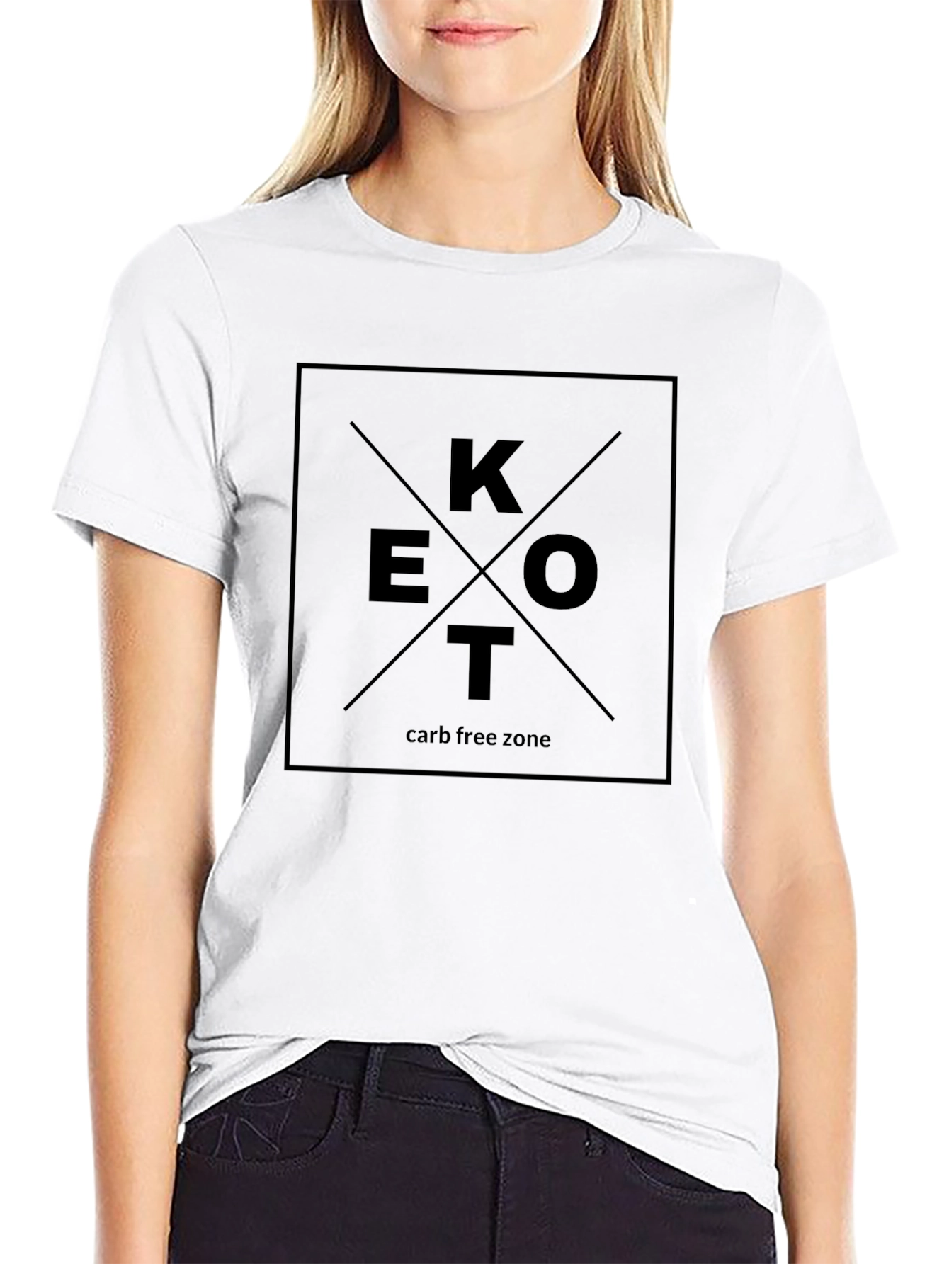 KETO Carb Free Zone Black T-Shirt
