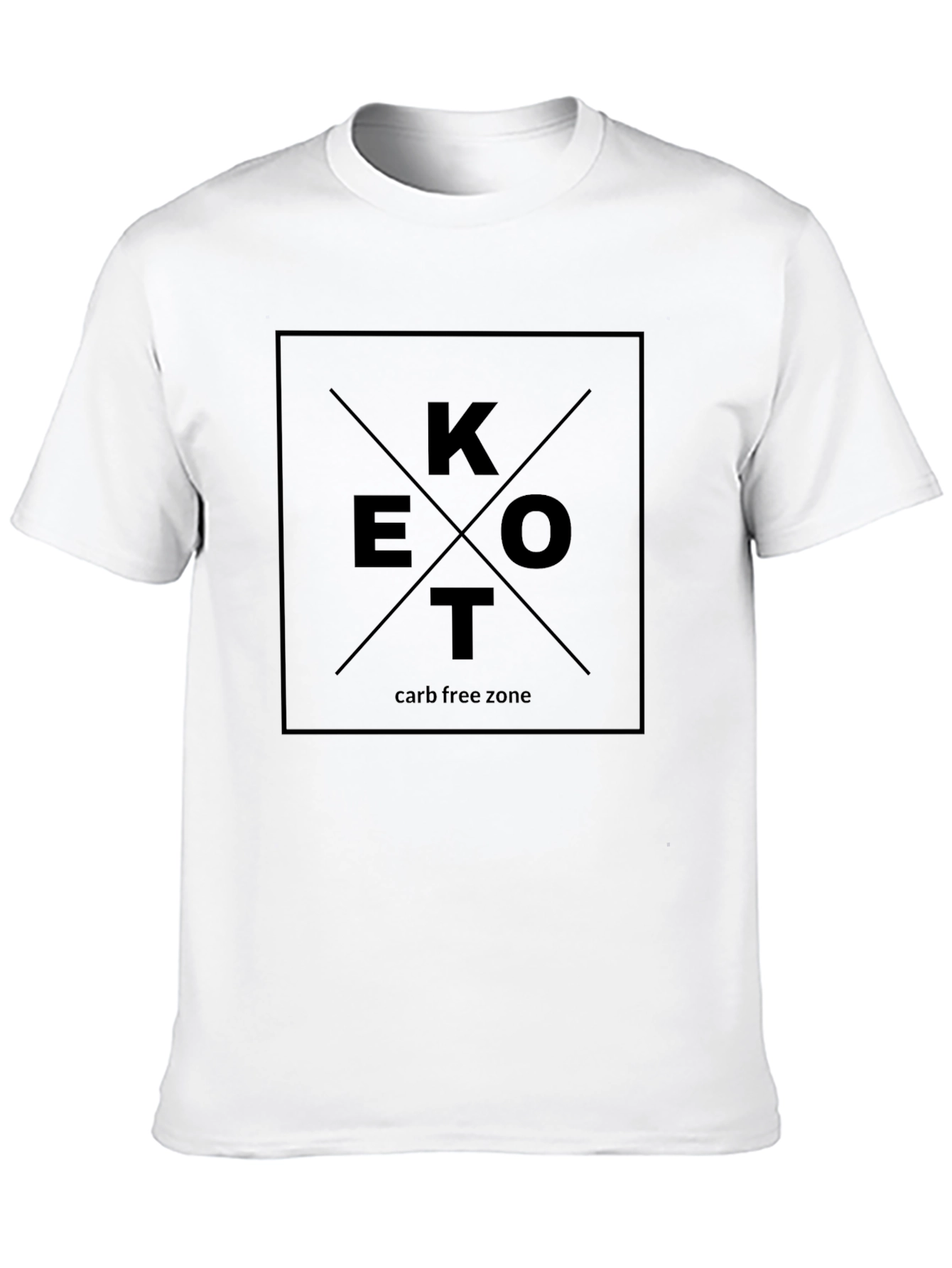 KETO Carb Free Zone Black T-Shirt
