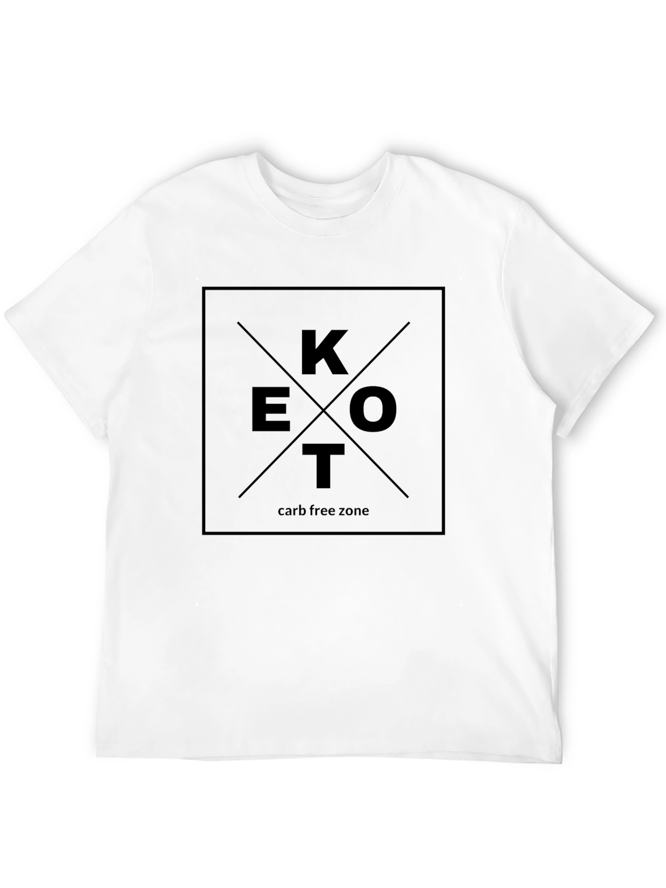 KETO Carb Free Zone Black T-Shirt