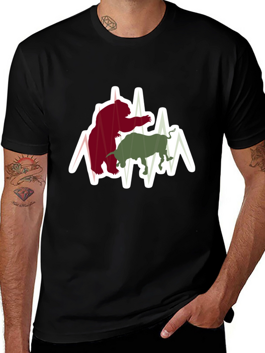 Bull and Bear Market T-Shirt - Stock Trader Tee