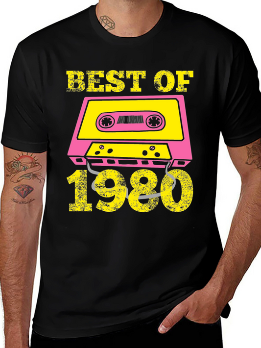 Best of 1980 Cassette Tape Graphic T-Shirt