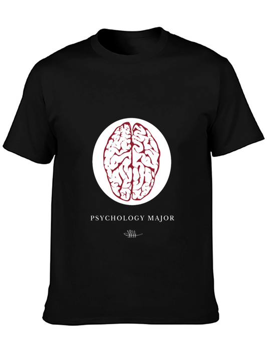 Psychology Major T-Shirt - Brain Design