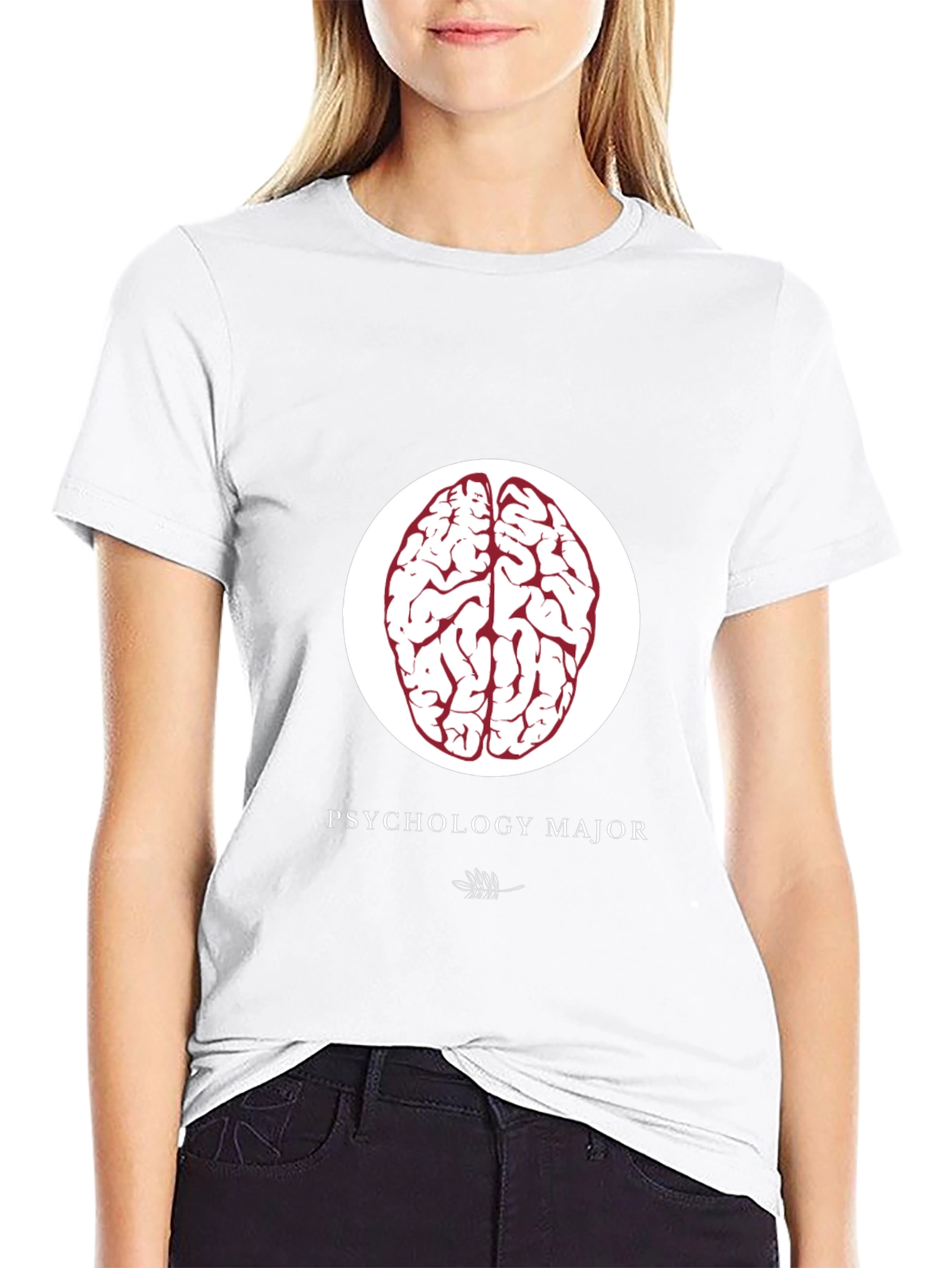 Psychology Major T-Shirt - Brain Design
