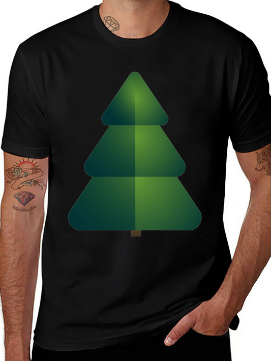 Christmas Tree Graphic Tee - Holiday Festive Shirt