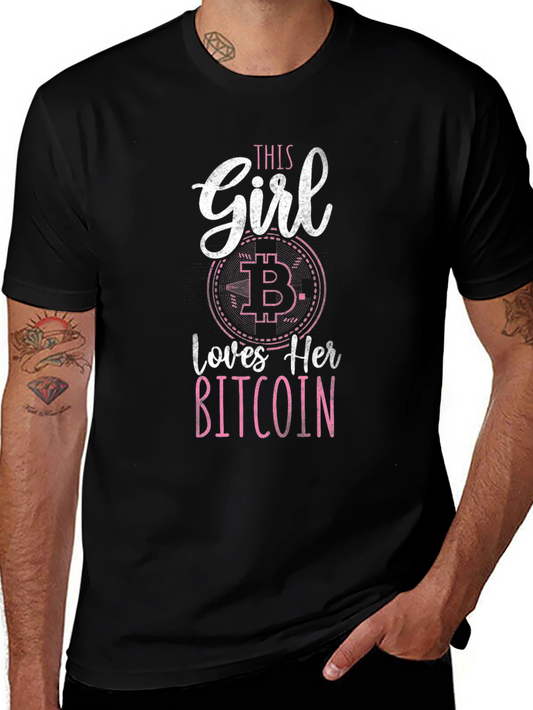 This Girl Loves Her Bitcoin Crypto T-Shirt