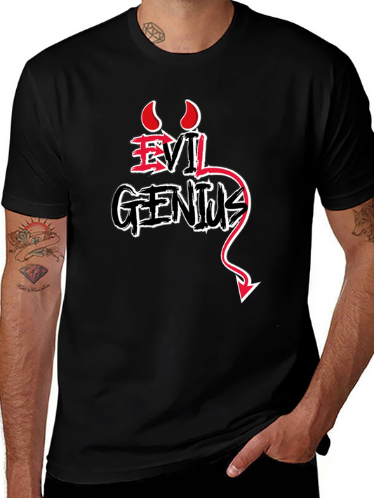 Evil Genius Graphic T-Shirt - Black