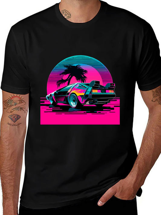 Retro Wave Car T-Shirt