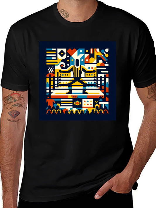 Abstract Wrestling T-Shirt