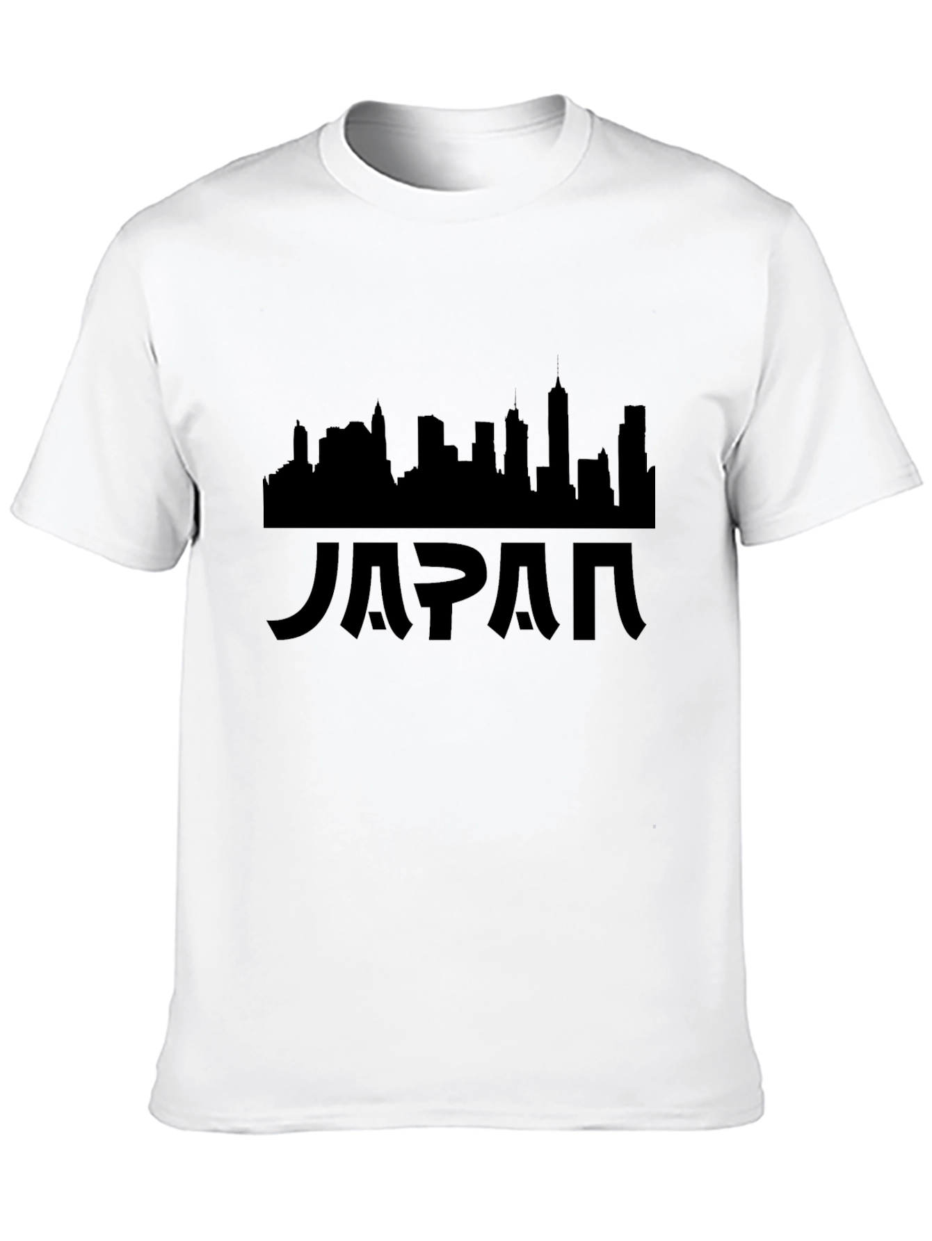 Japan Skyline Black T-Shirt