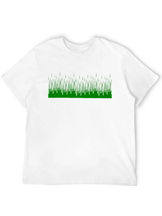 Black Tee with Green Matrix Style Graphic