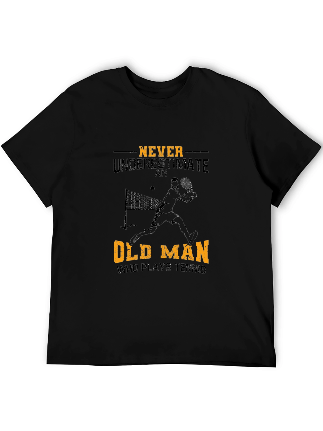 Never Underestimate Old Man Tennis T-Shirt
