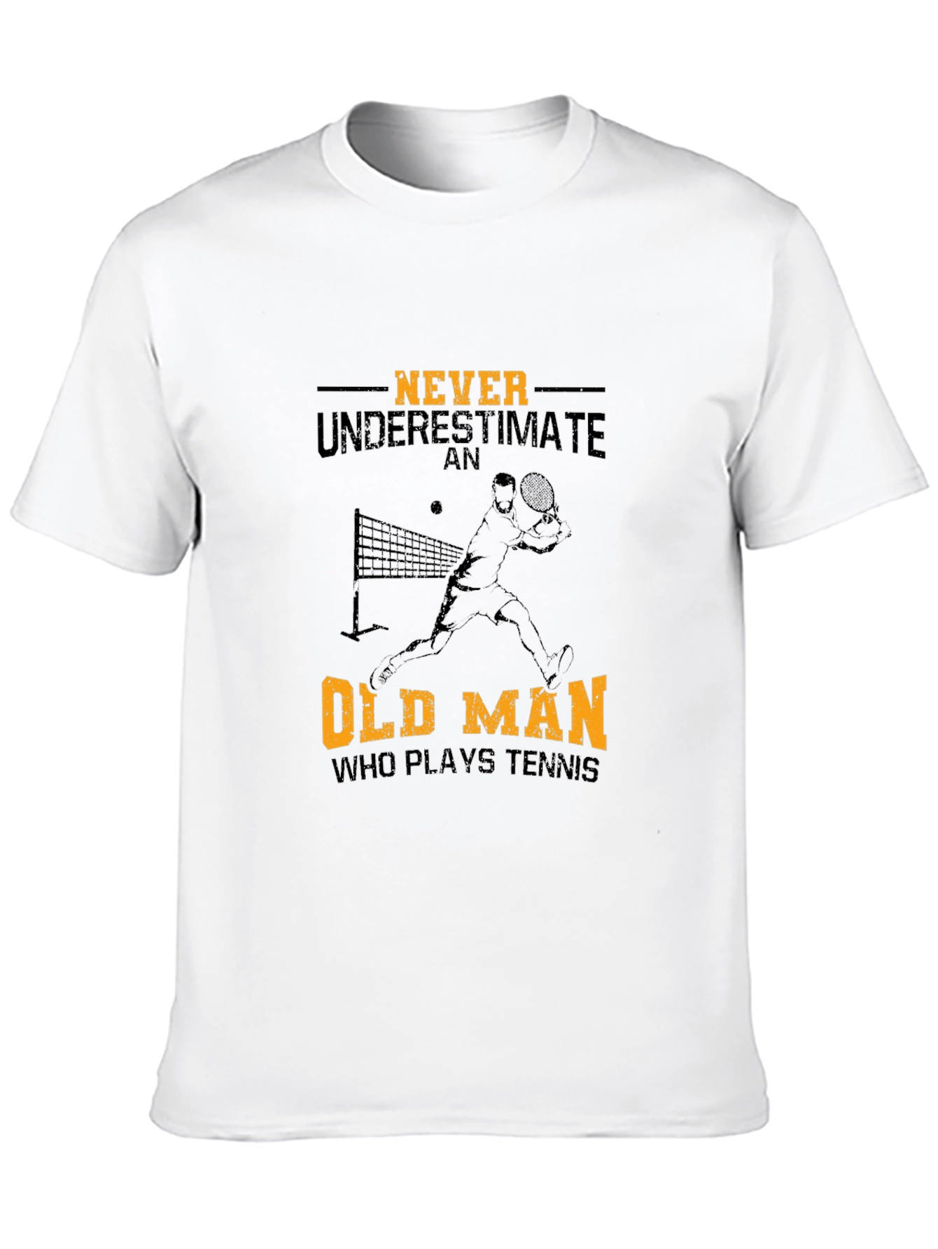 Never Underestimate Old Man Tennis T-Shirt