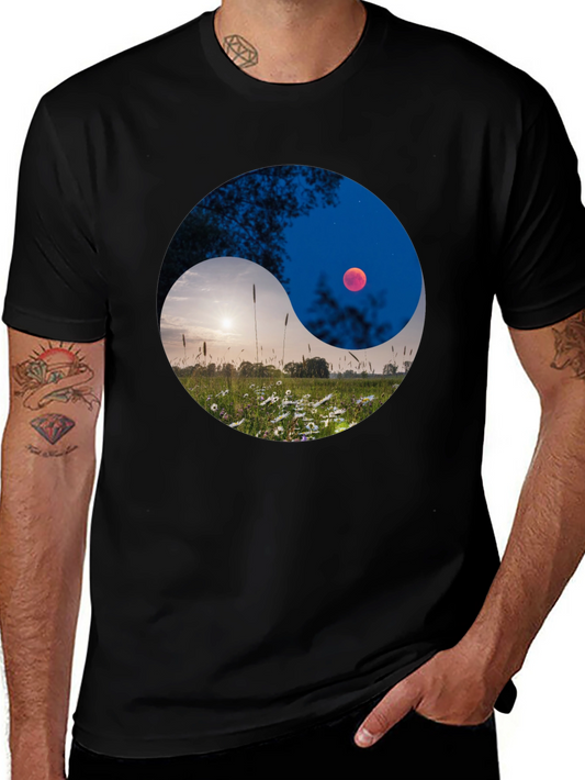 Yin Yang Landscape Graphic Tee