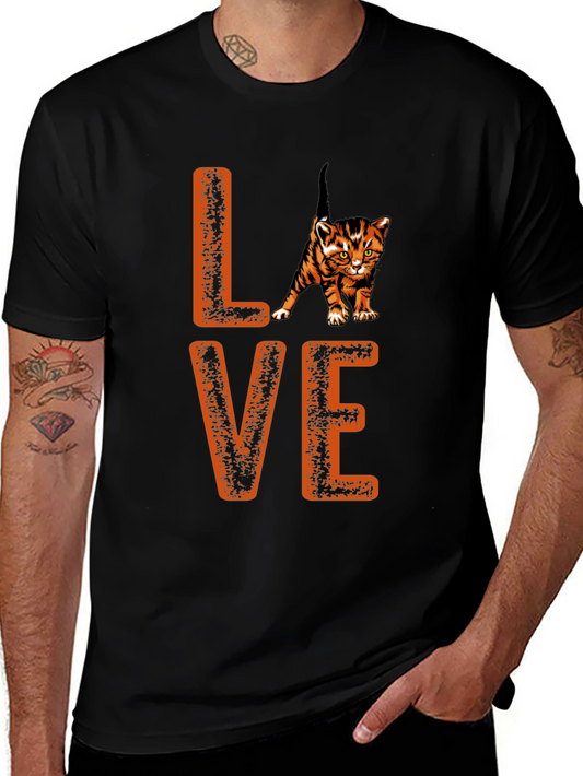 Cute Kitten Love Graphic T-Shirt