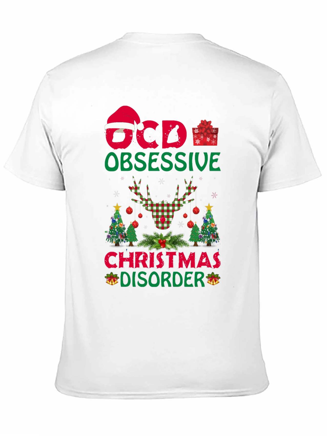 OCD Obsessive Christmas Disorder Graphic T-Shirt