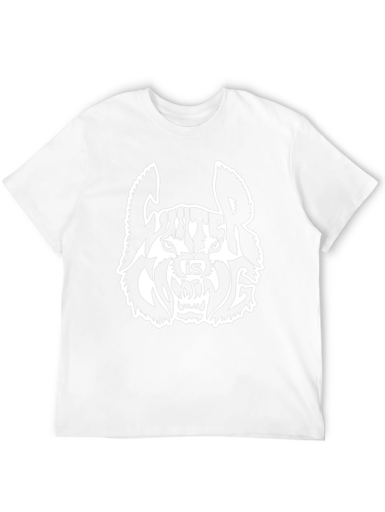 Winter is Mine Black T-Shirt - Wolf Graphic Tee
