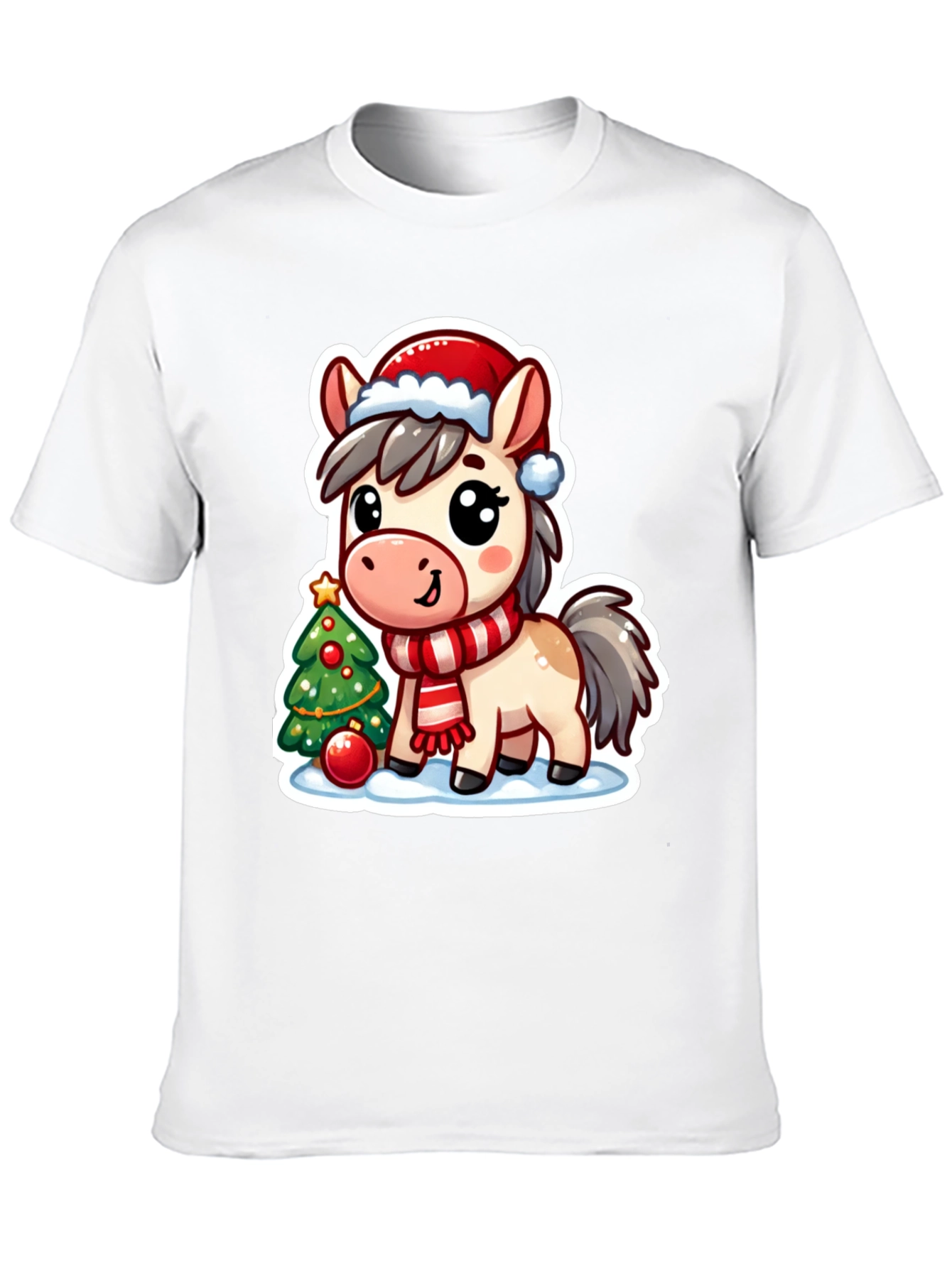 Cute Christmas Horse T-Shirt