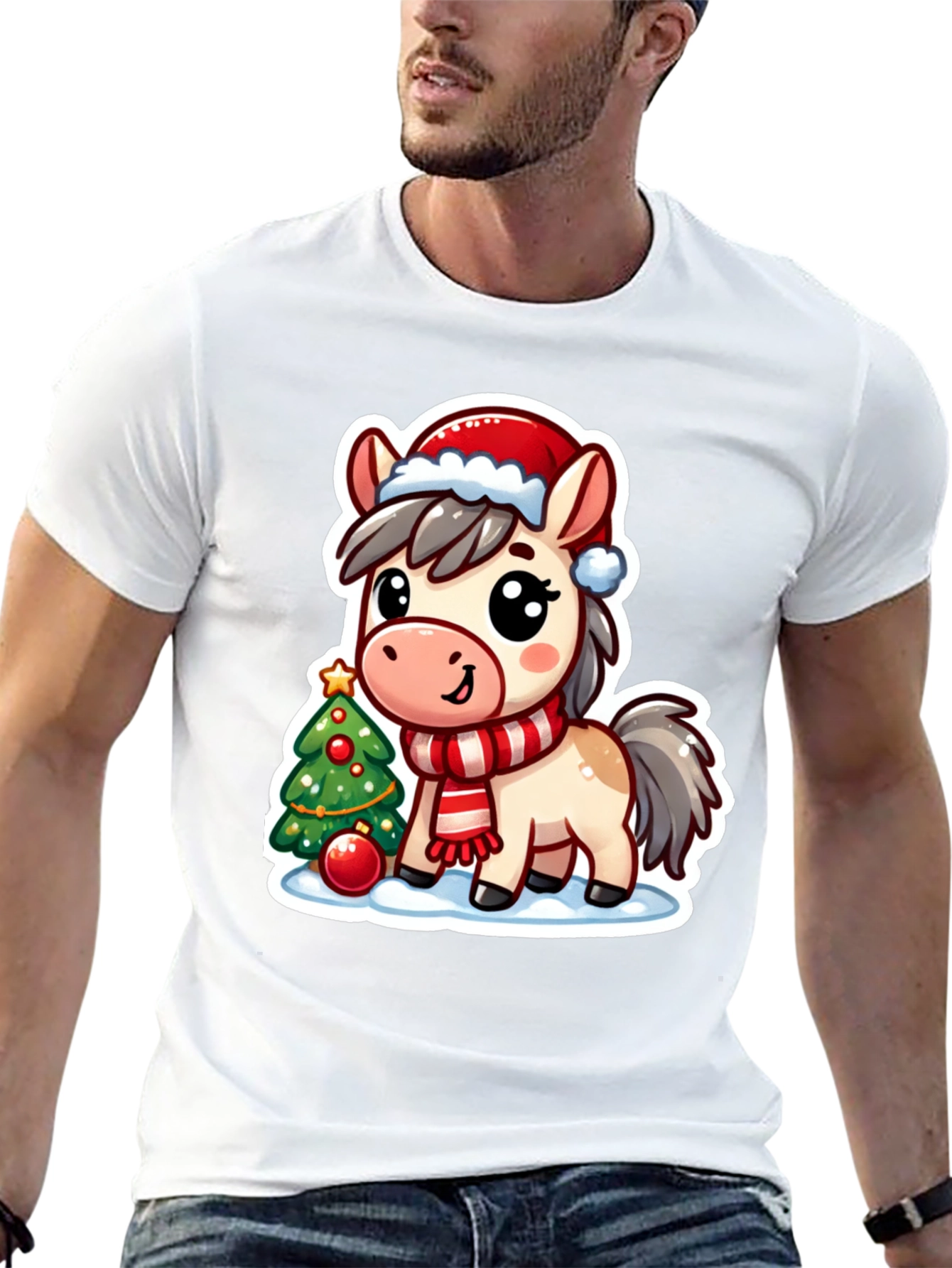 Cute Christmas Horse T-Shirt