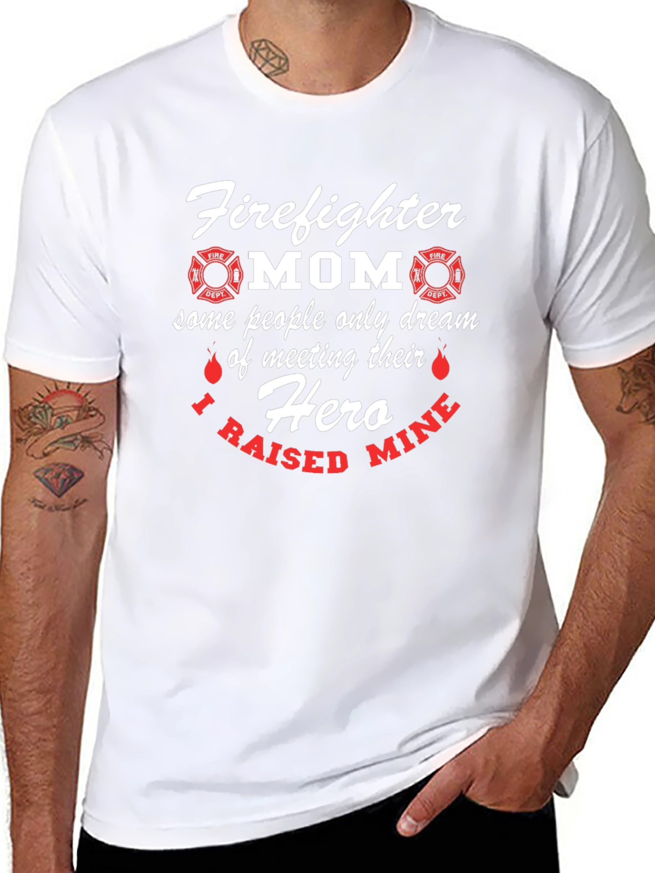 Firefighter Mom Hero T-Shirt