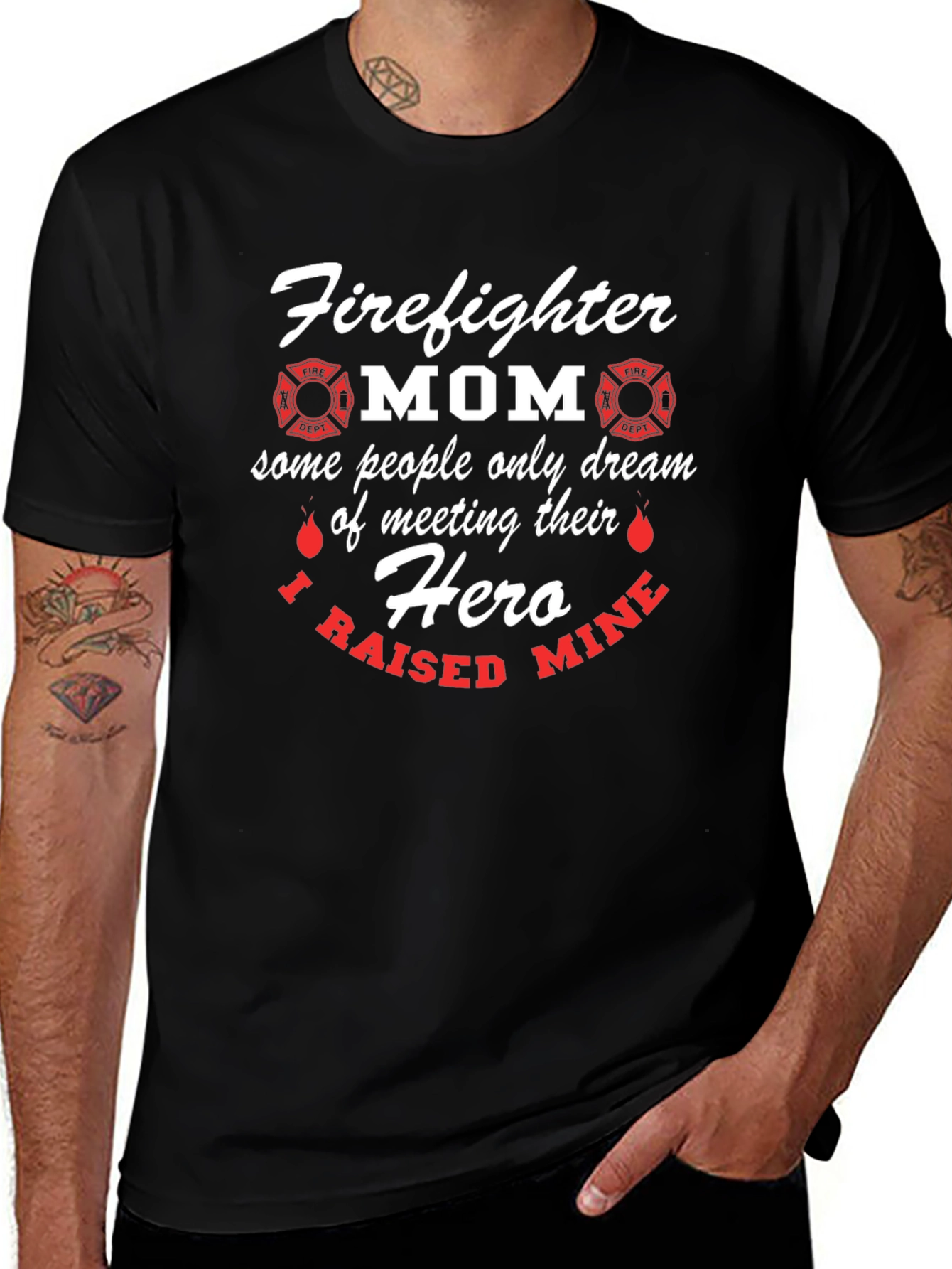 Firefighter Mom Hero T-Shirt