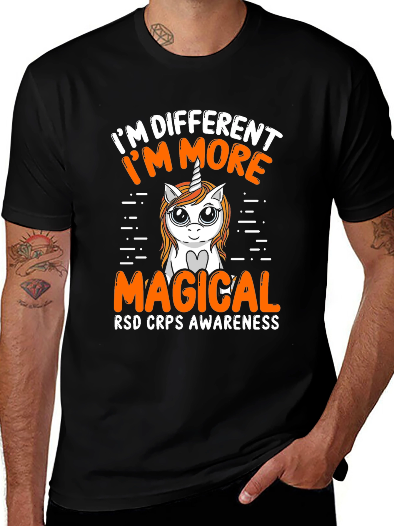 Magical Unicorn RSD CRPS Awareness T-Shirt