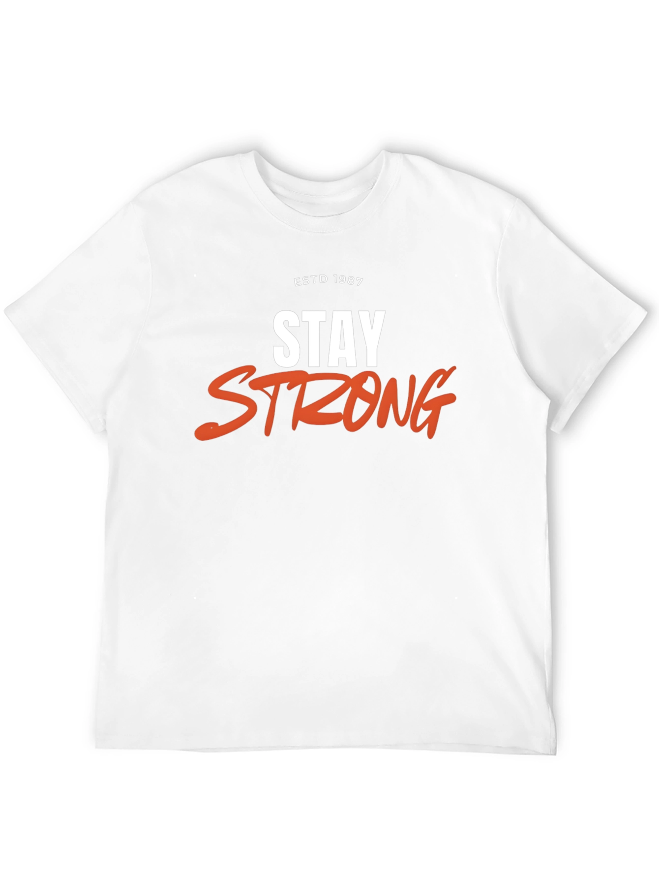 Stay Strong Graphic Tee - ESTD 1987 Black T-Shirt