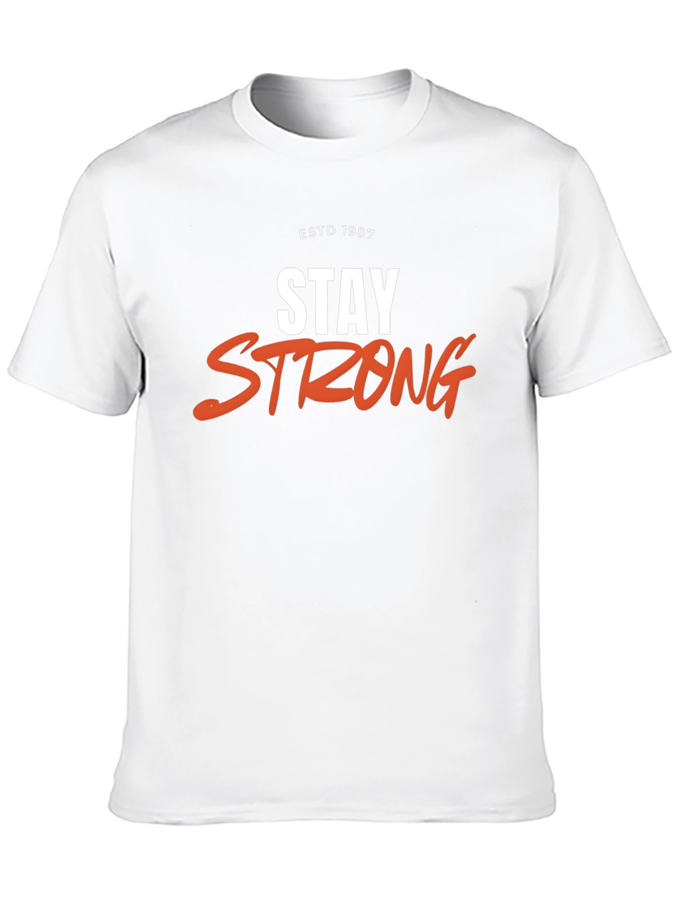 Stay Strong Graphic Tee - ESTD 1987 Black T-Shirt
