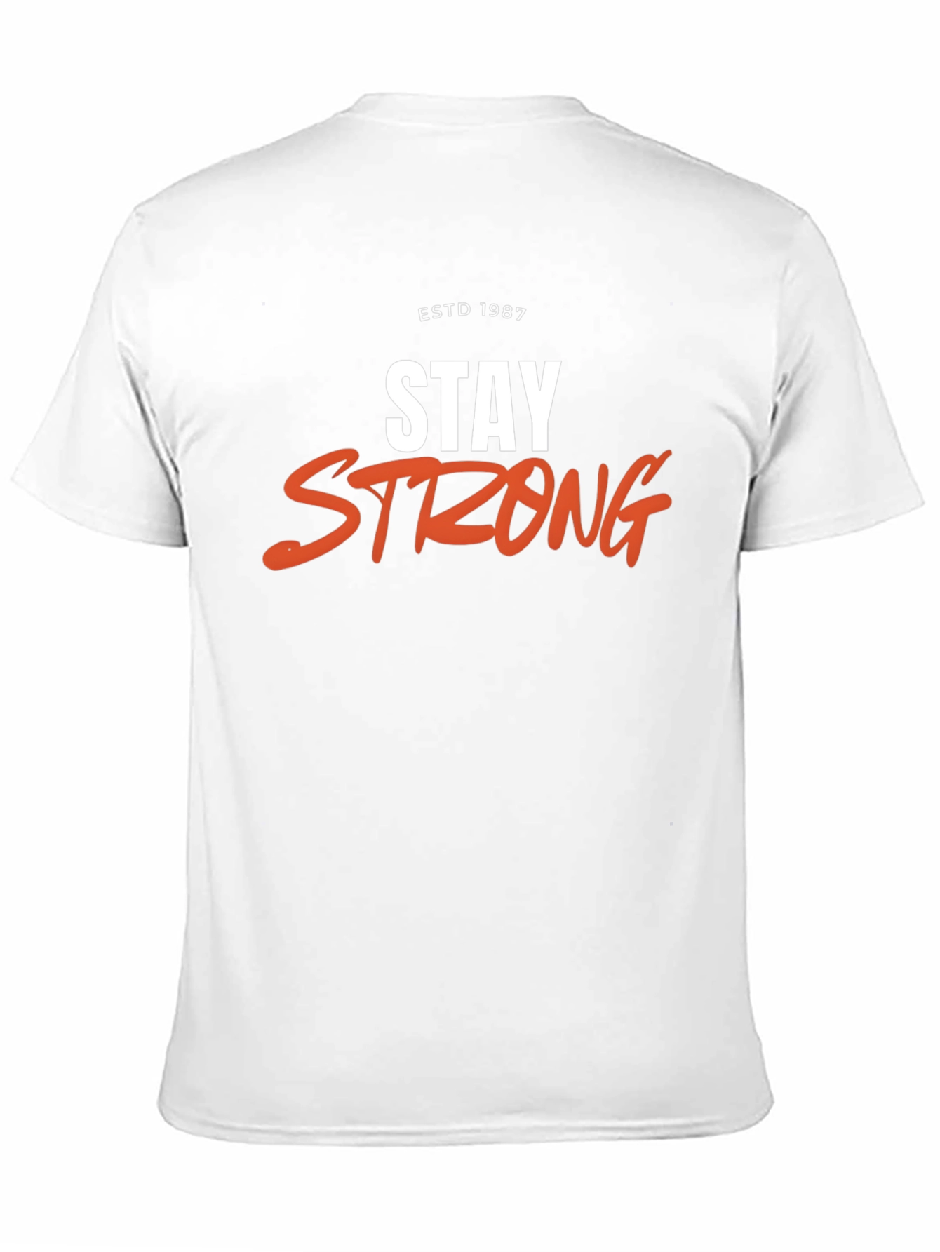 Stay Strong Graphic Tee - ESTD 1987 Black T-Shirt