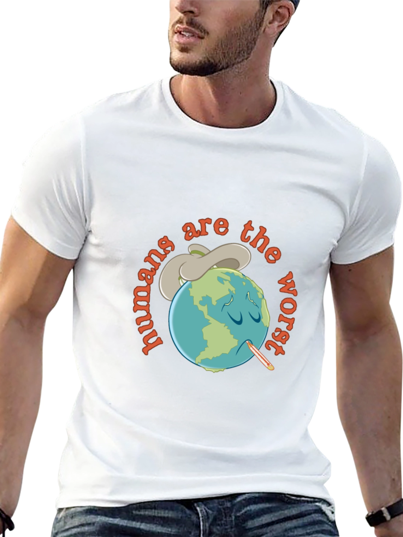 Humans Are the Worst Graphic T-Shirt - Black