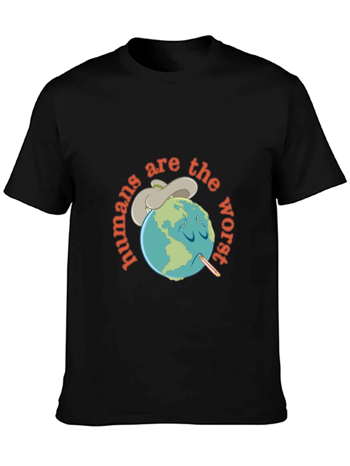 Humans Are the Worst Graphic T-Shirt - Black