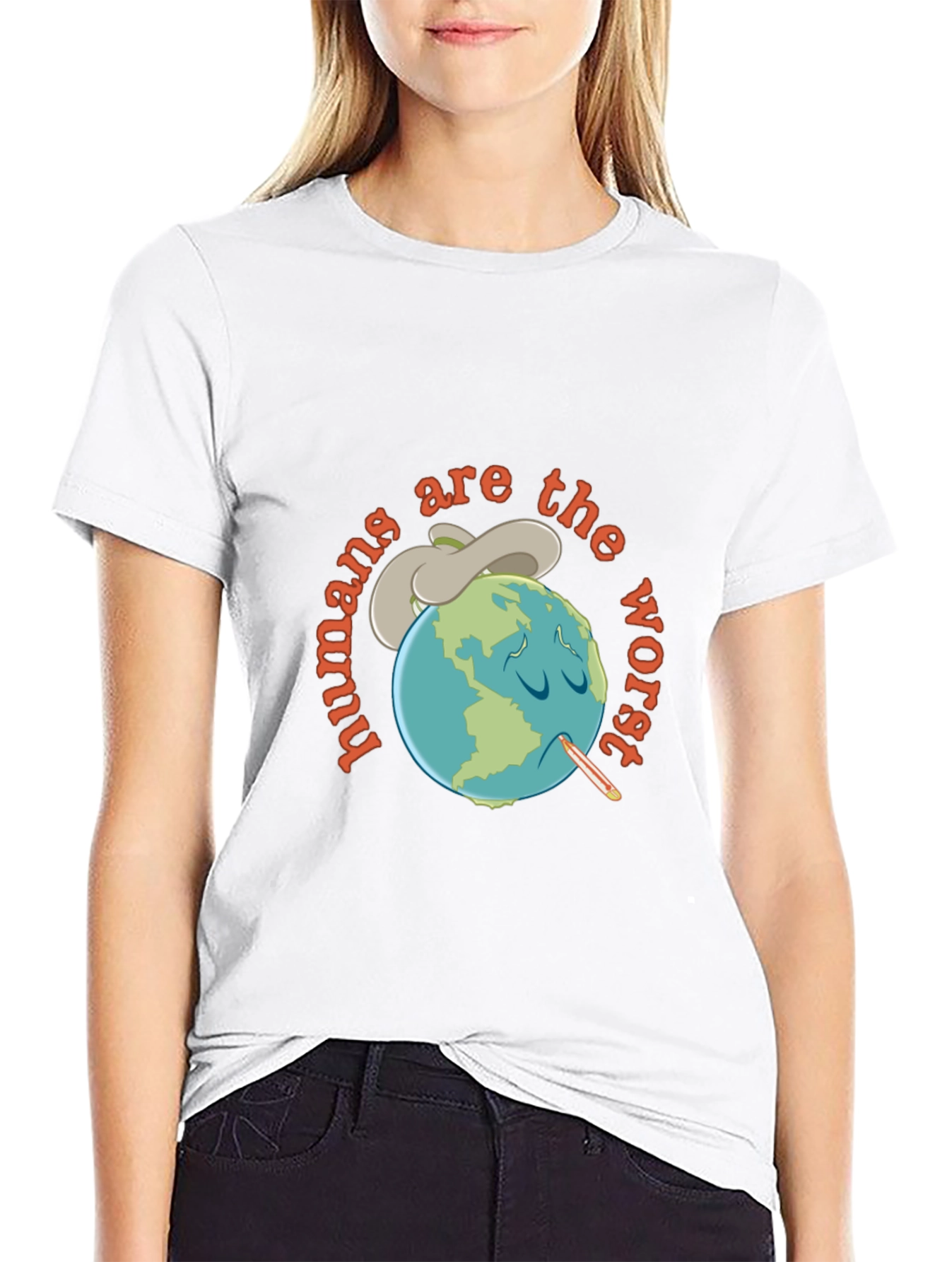 Humans Are the Worst Graphic T-Shirt - Black