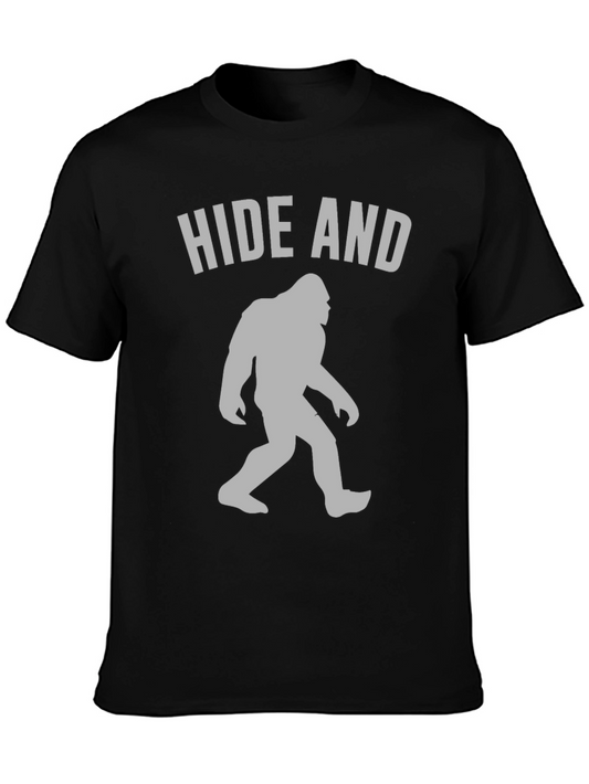 Hide and Seek Bigfoot T-Shirt Funny Sasquatch Tee