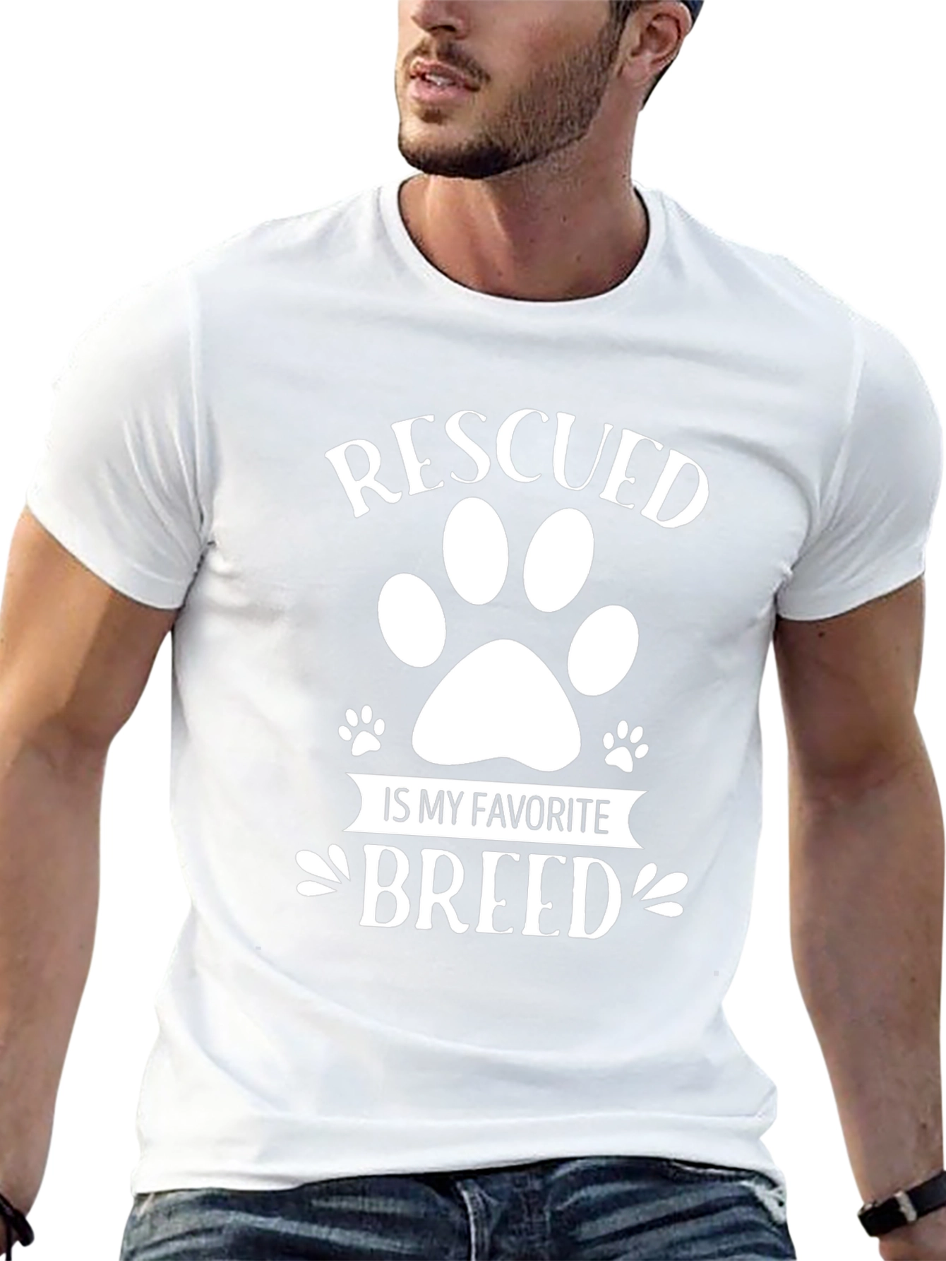 Rescued is My Favorite Breed T-Shirt