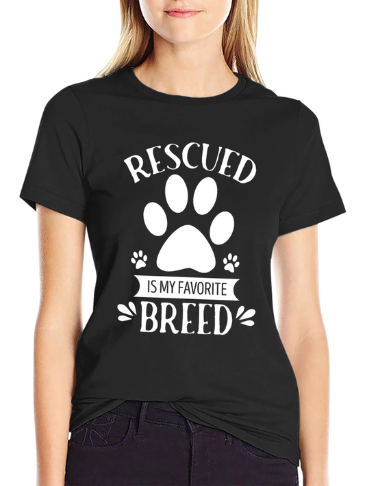 Rescued is My Favorite Breed T-Shirt