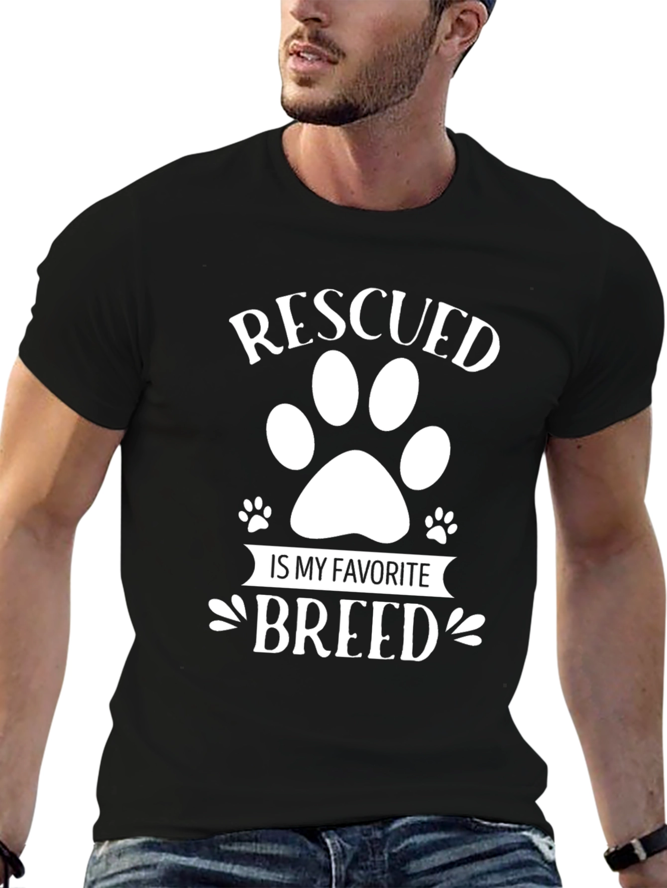Rescued is My Favorite Breed T-Shirt