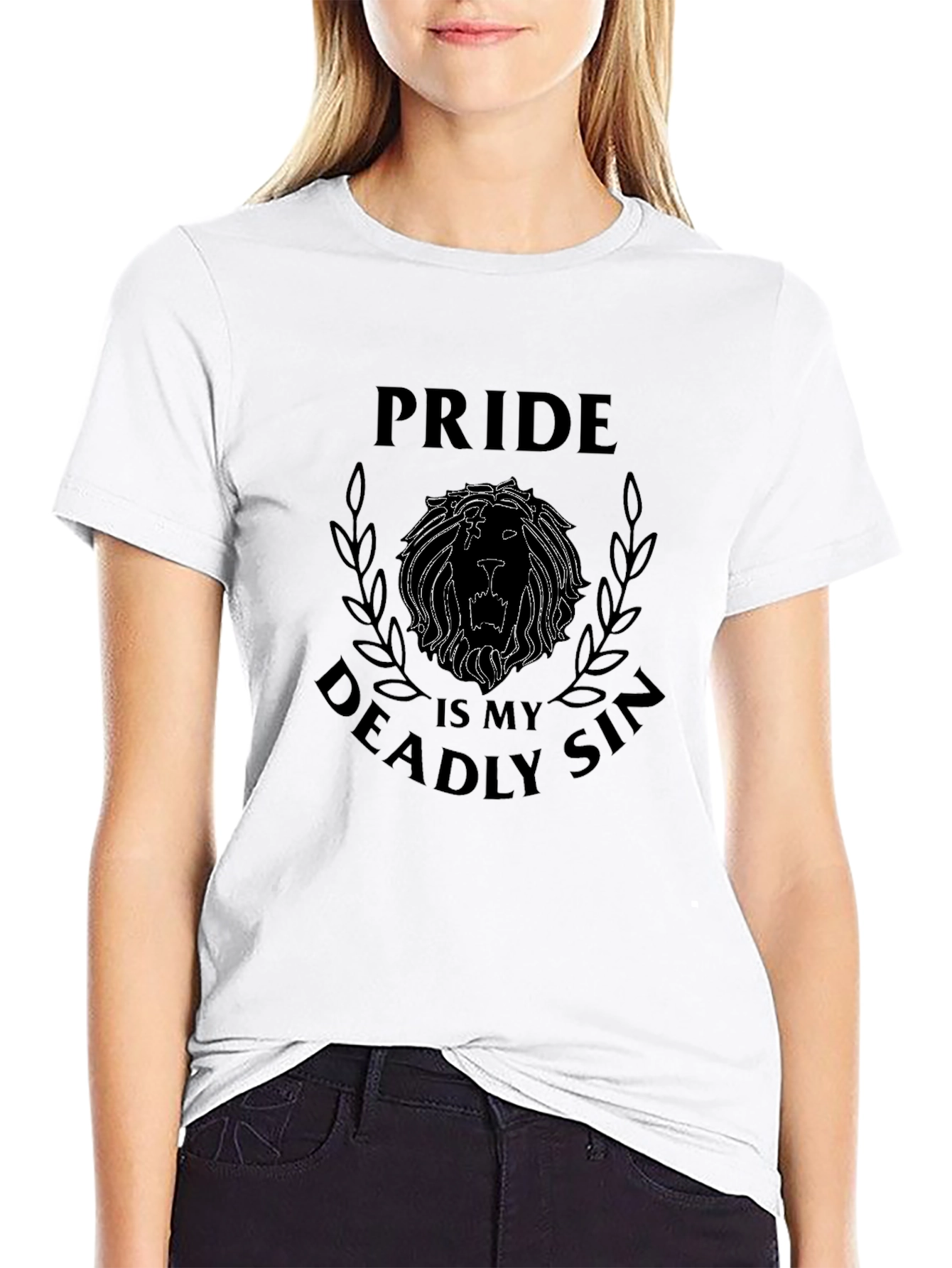 Pride Deadly Sin Lion Black T-Shirt