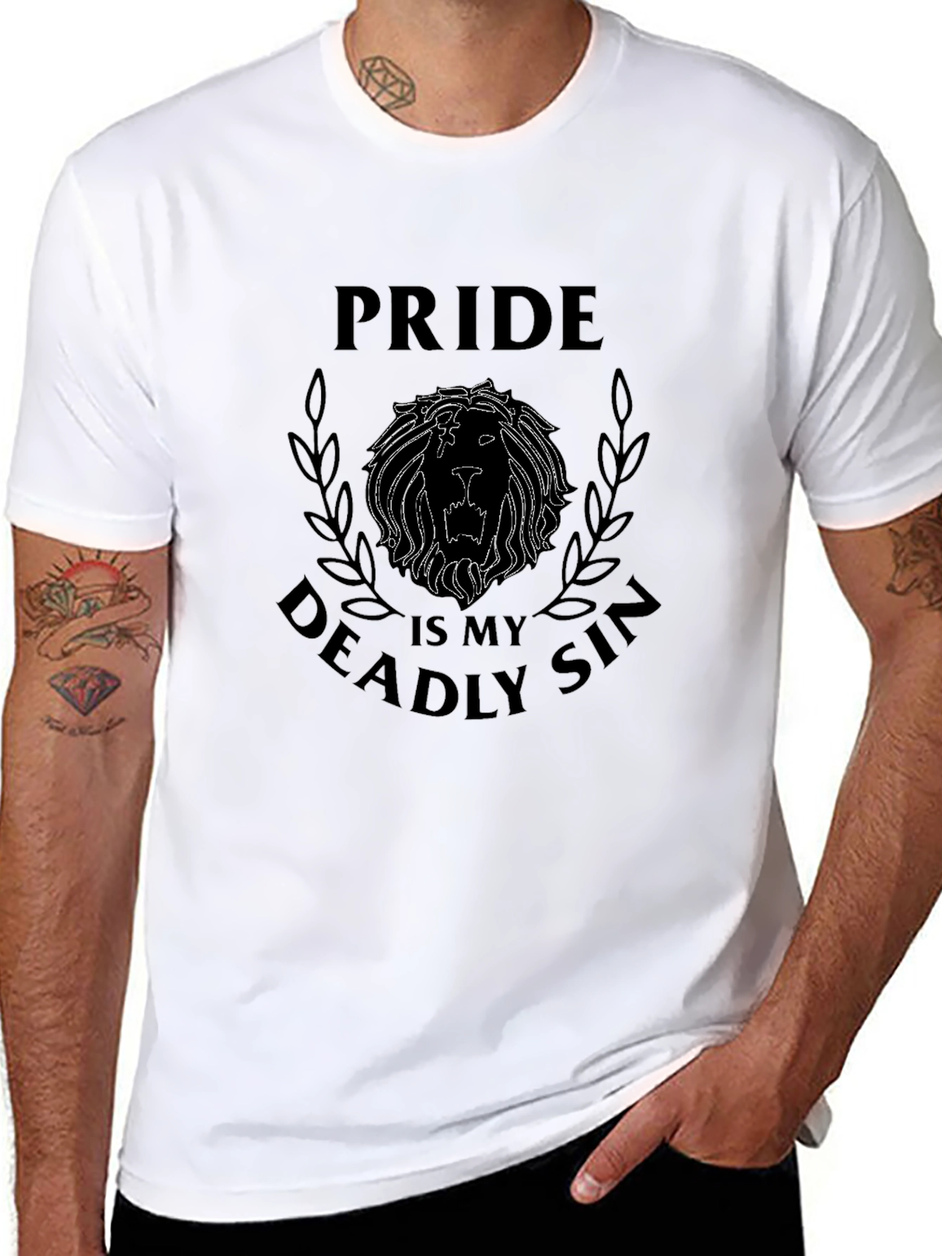 Pride Deadly Sin Lion Black T-Shirt