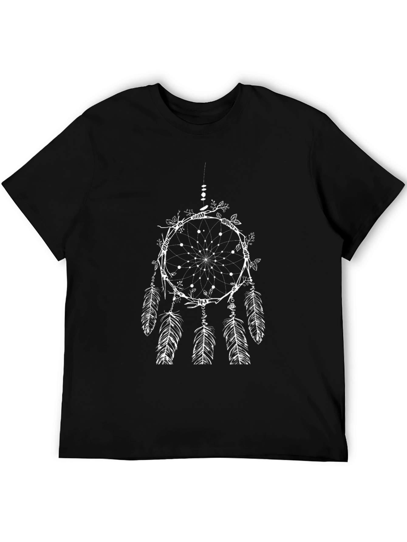 Dreamcatcher Graphic Tee - Black Cotton T-Shirt
