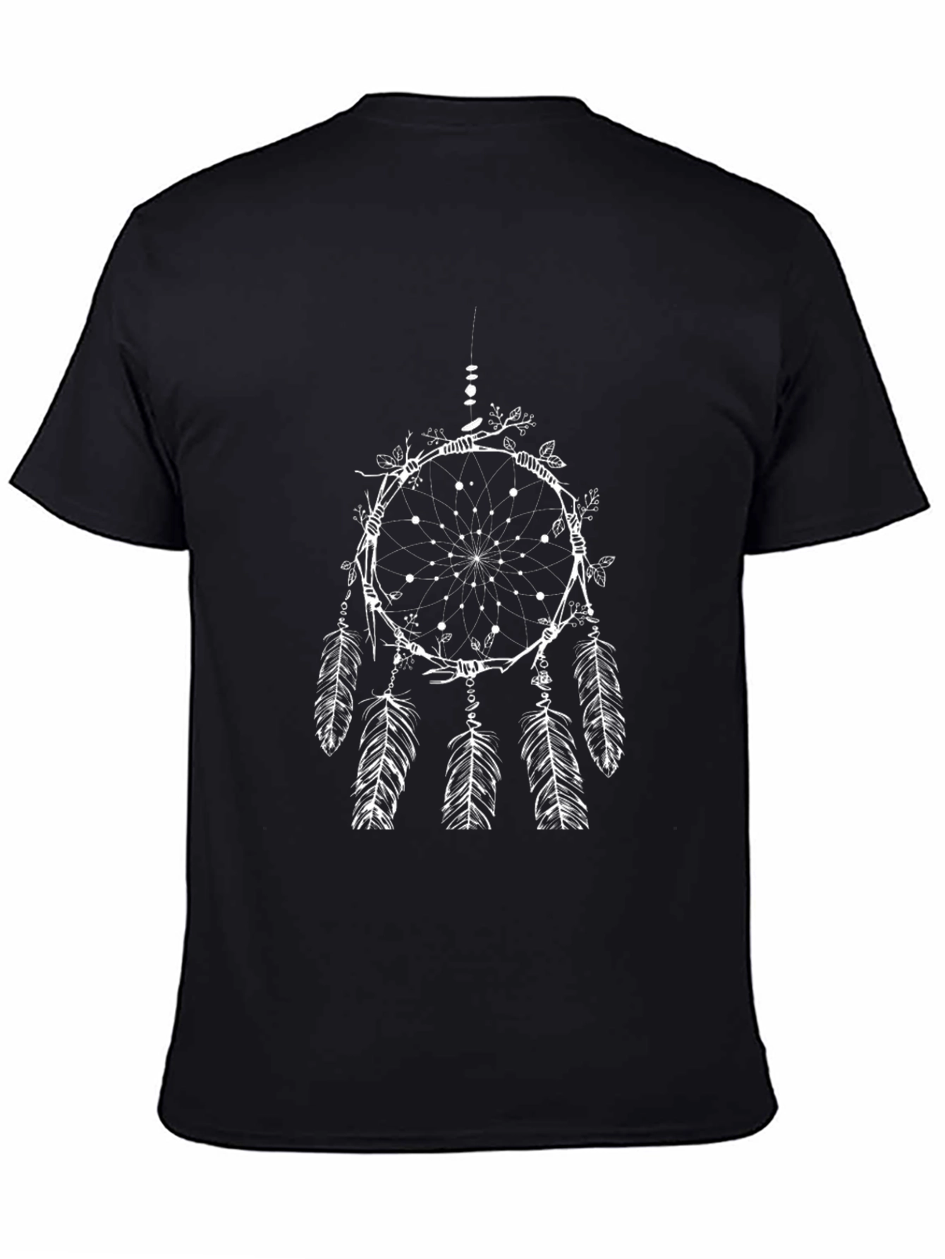 Dreamcatcher Graphic Tee - Black Cotton T-Shirt