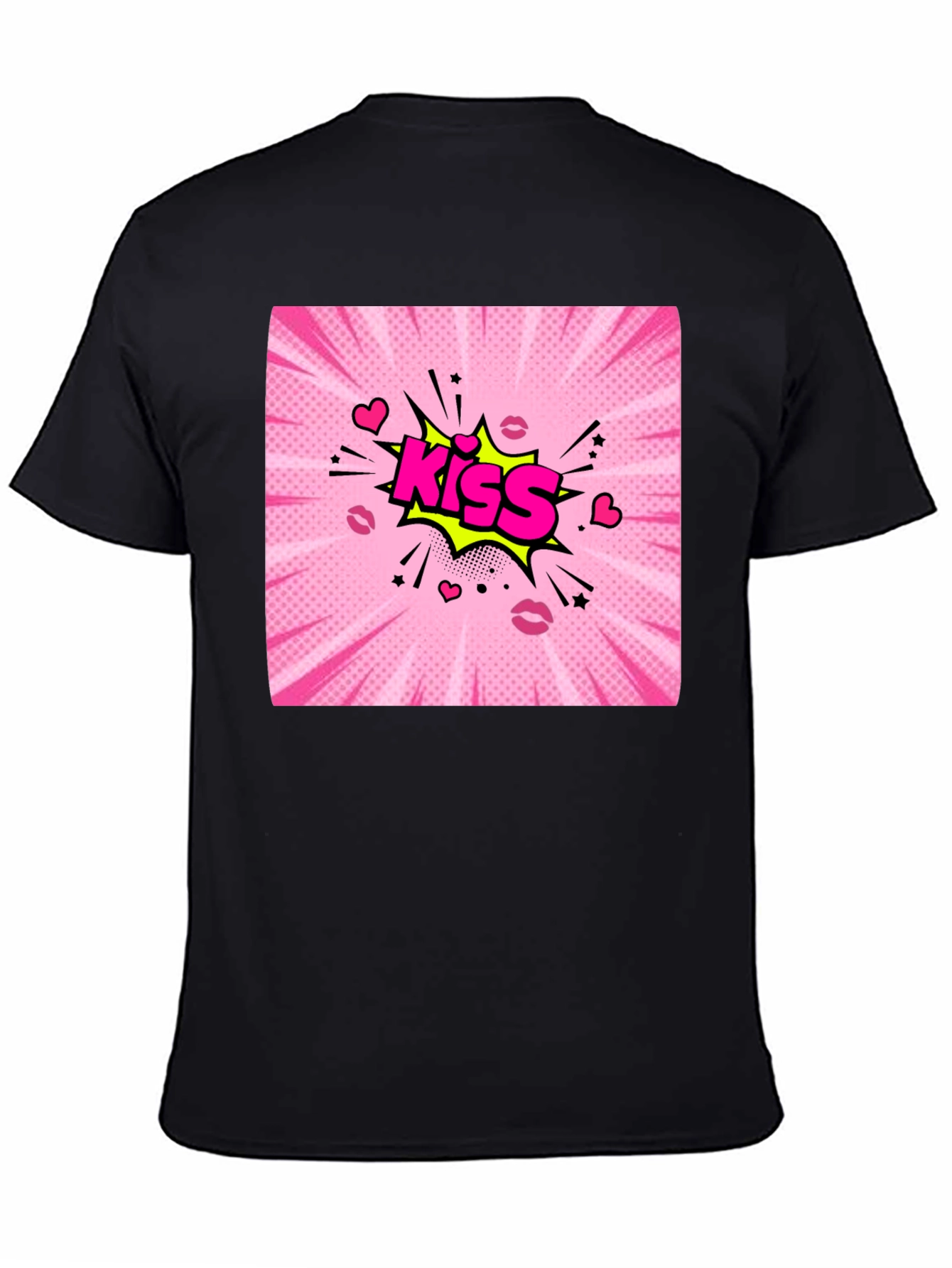 Kiss Comic Graphic T-Shirt - Bold Pop Art Design