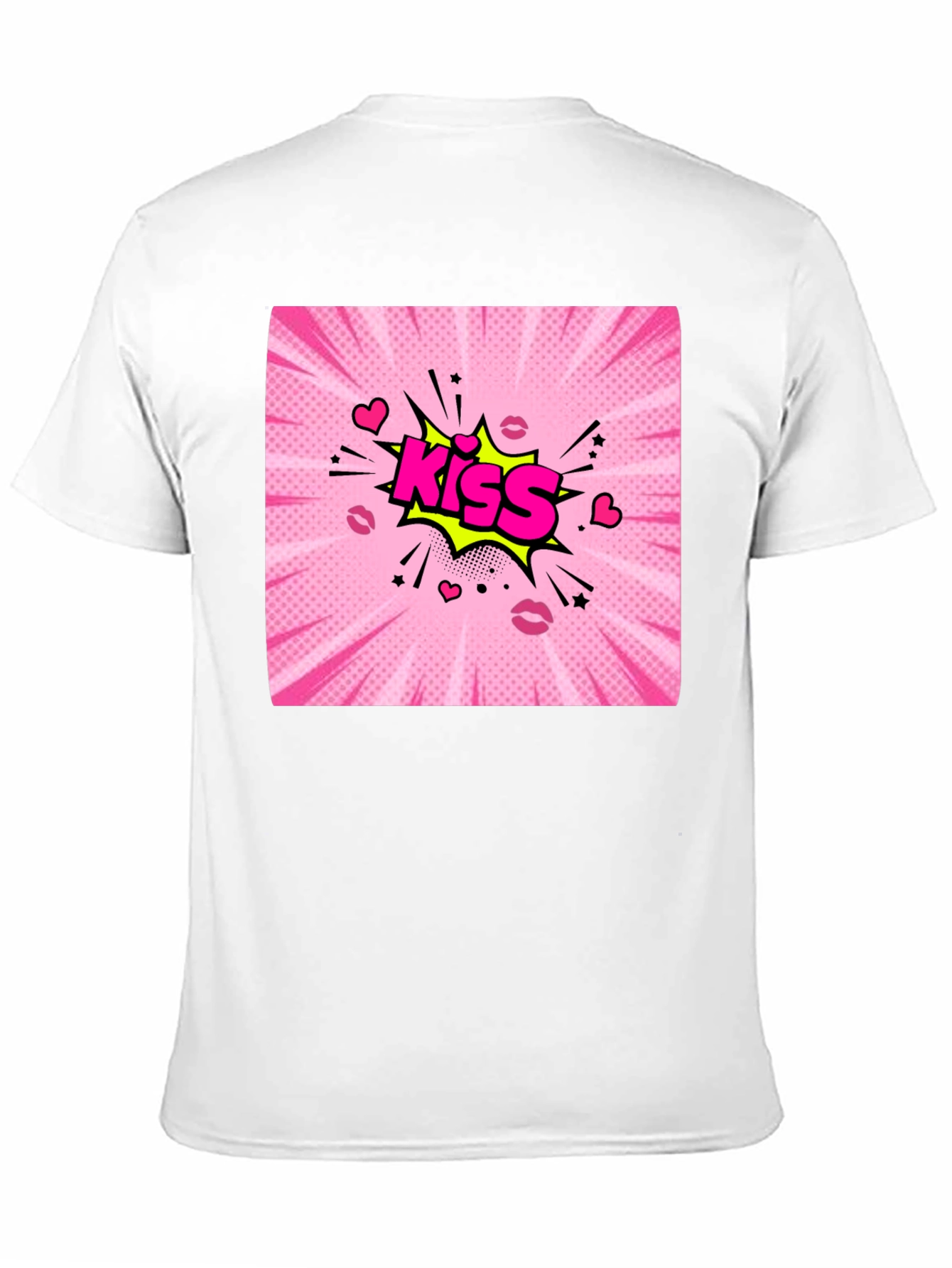 Kiss Comic Graphic T-Shirt - Bold Pop Art Design