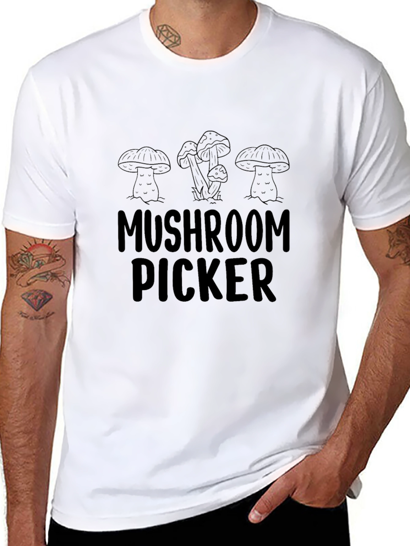 Mushroom Picker Graphic T-Shirt