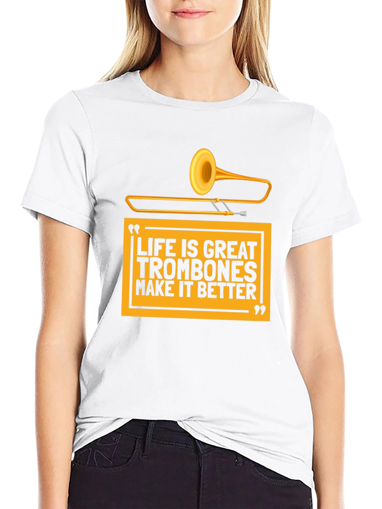 Life is Great Trombone T-Shirt