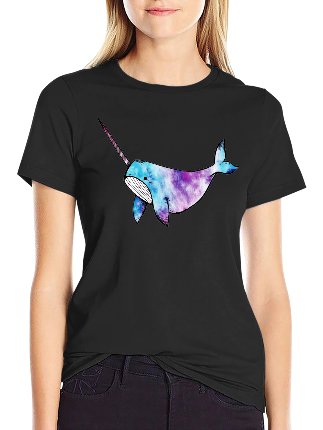 Narwhal Galaxy T-Shirt - Unique Graphic Tee