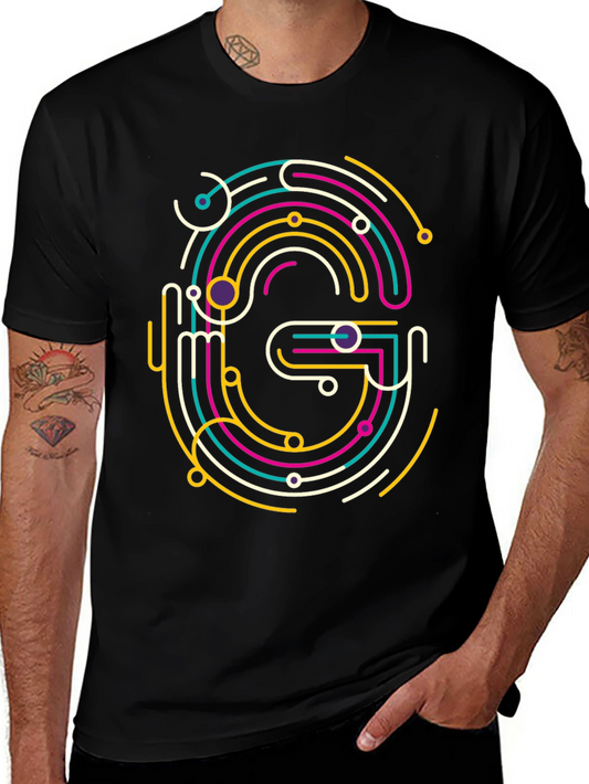Abstract G Graphic Tee - Modern Style