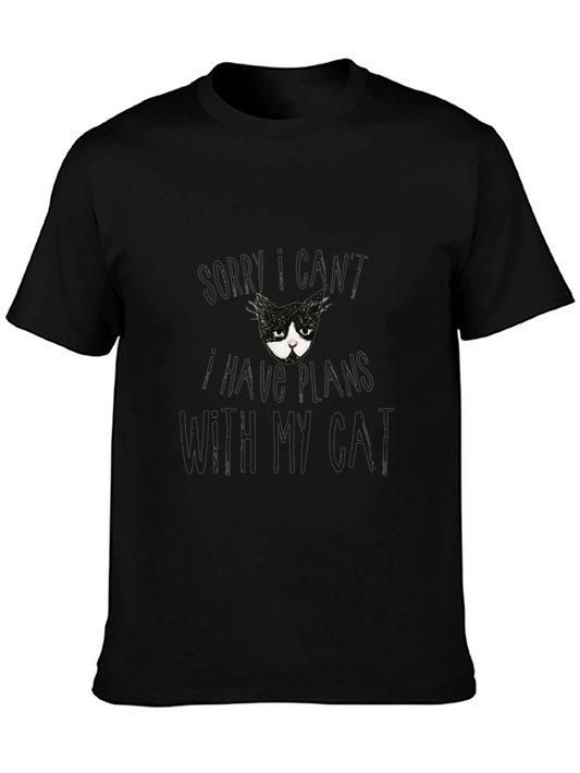 Cat Lover T-Shirt - Sorry I Have Plans with My Cat