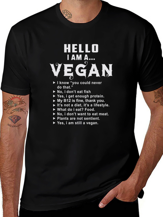 Hello I Am A Vegan T-Shirt